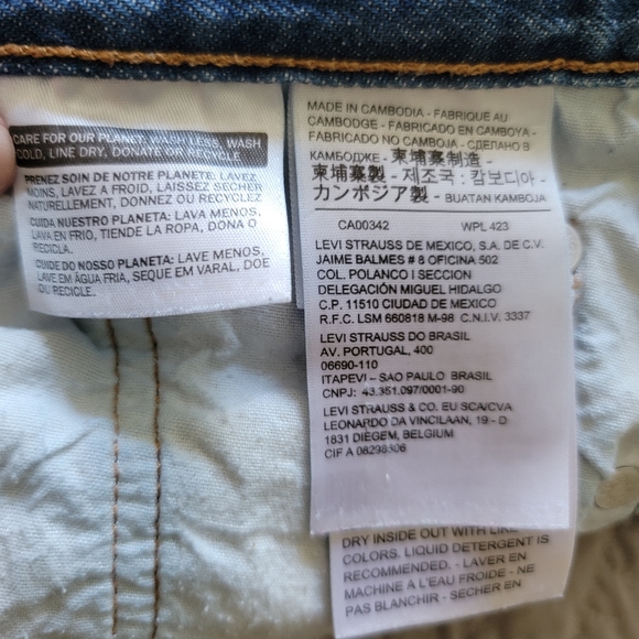 Levi 501 Skinny Button Fly Jeans. Distressed, Size W28 L28 - Picture 8 of 9